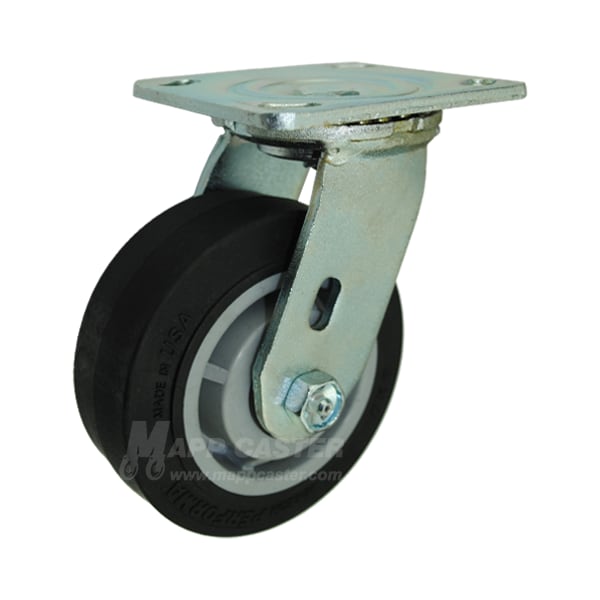 Mapp Caster 5"X2" Thermoplastic Rubber (TPR) Wheel Swivel Caster - 500 Lbs Cap 146PERB520S - main